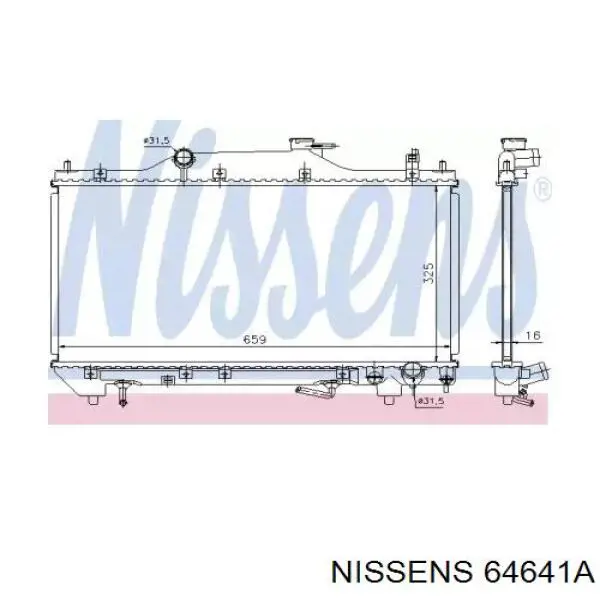 64641A Nissens радиатор