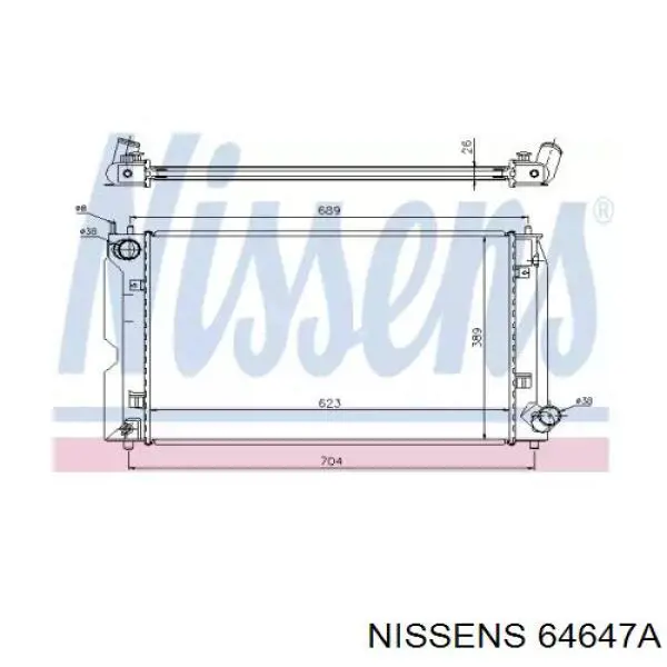 Радиатор 64647A Nissens