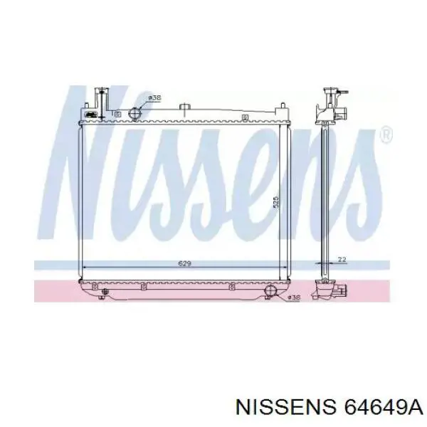 64649A Nissens радиатор