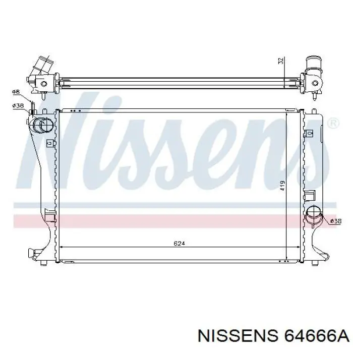 64666A Nissens радиатор