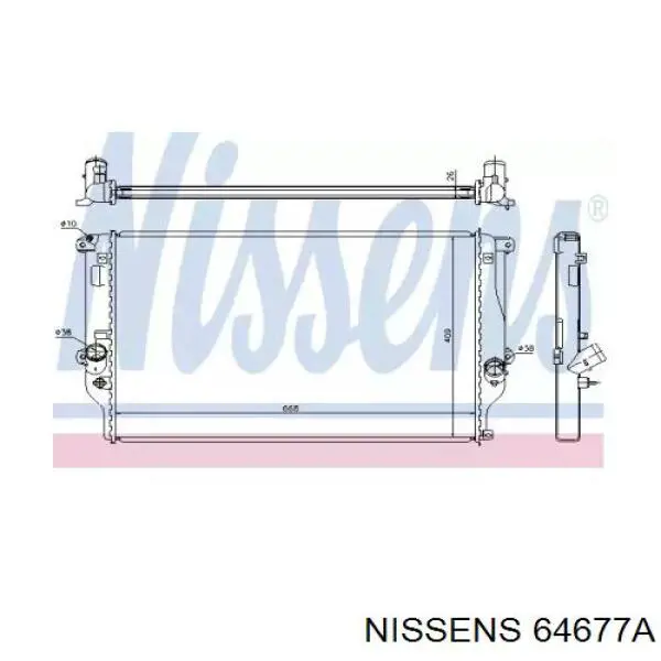64677A Nissens радиатор