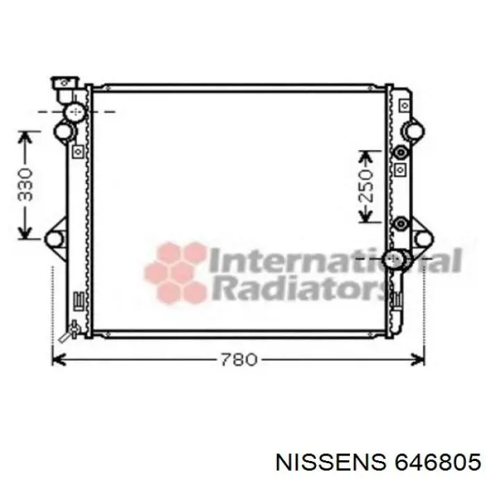 Радиатор 646805 Nissens