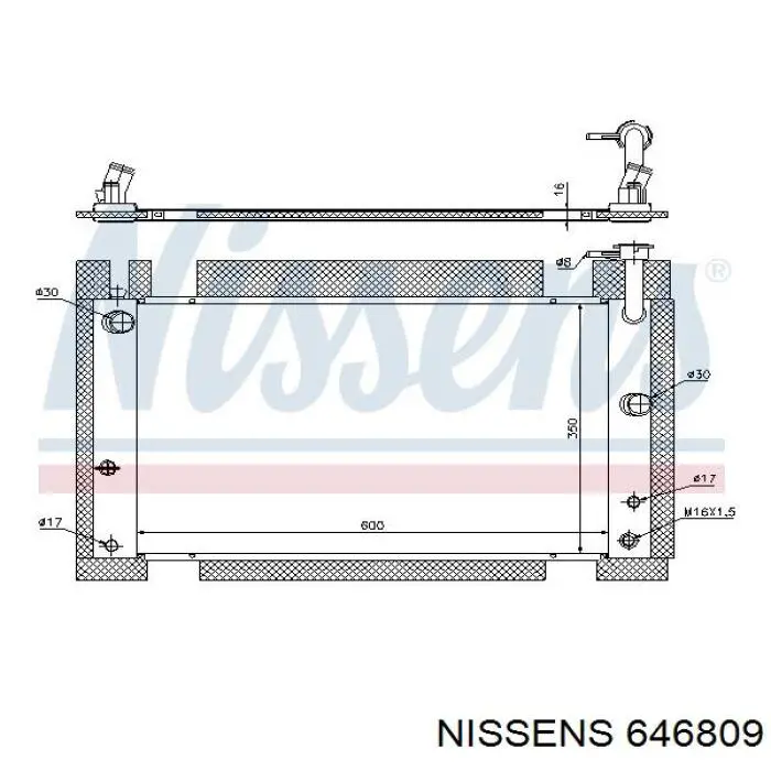 Радиатор 646809 Nissens