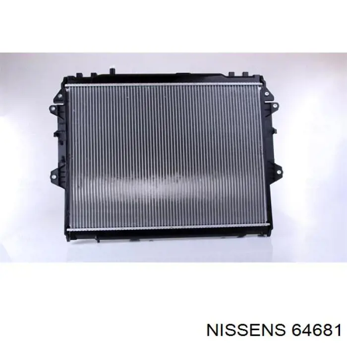 Radiador refrigeración del motor 64681 Nissens