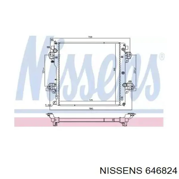646824 Nissens радиатор