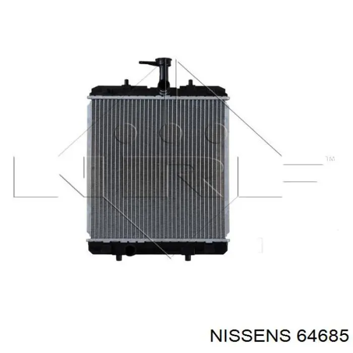 Radiador refrigeración del motor 64685 Nissens