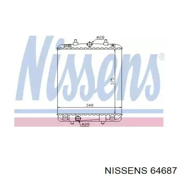 64687 Nissens радиатор