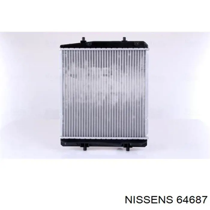 Radiador refrigeración del motor 64687 Nissens