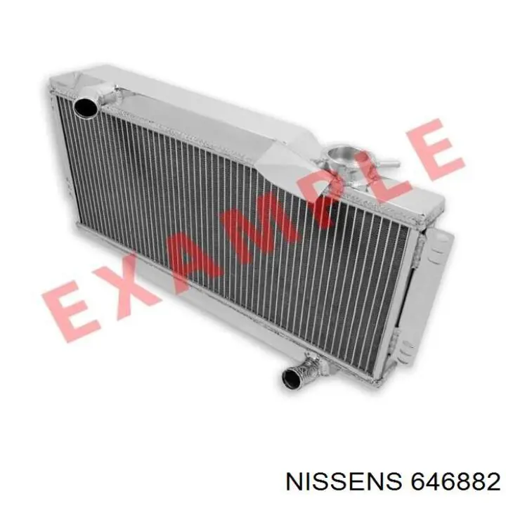 646882 Nissens radiador de esfriamento de motor