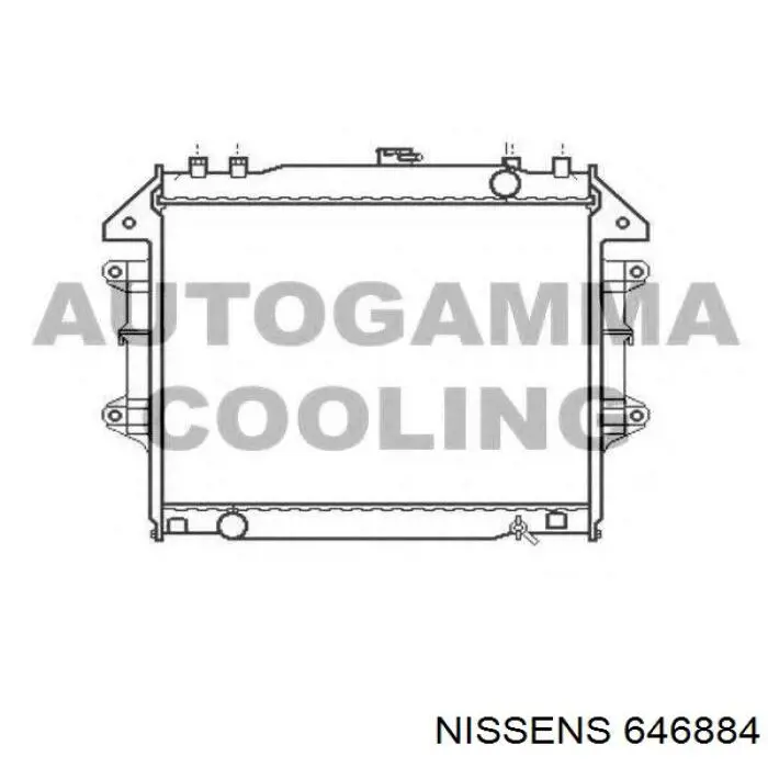 Радиатор охлаждения двигателя Nissens 646884 цена, от 77.53 USD