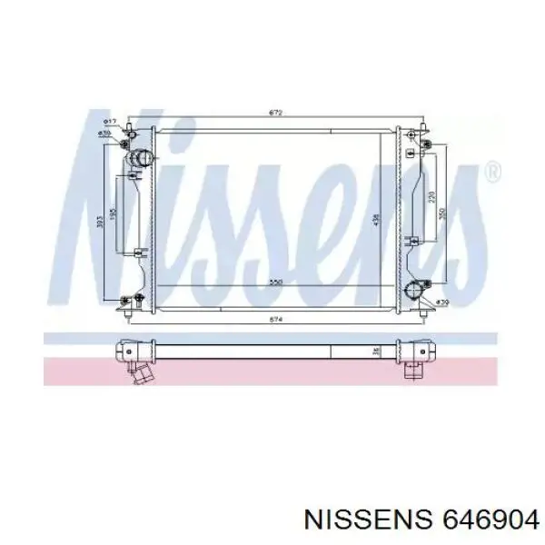 DRM51014 Denso Радиатор основной
