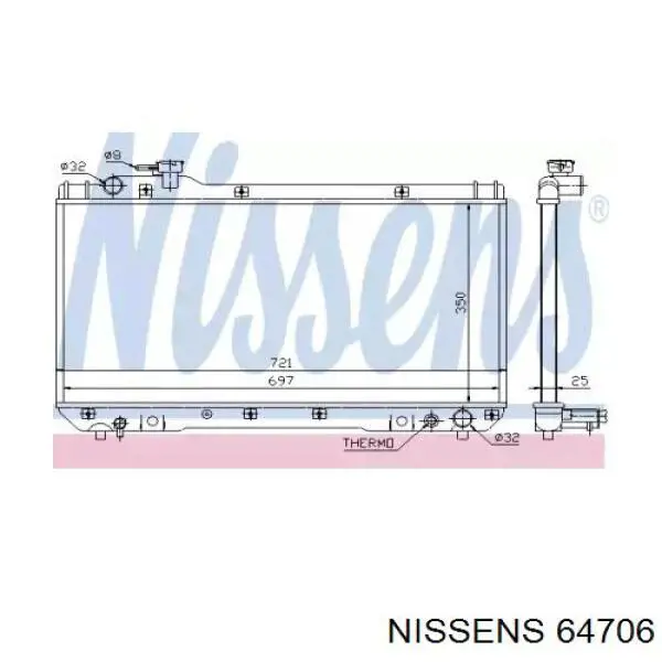 64706 Nissens радиатор