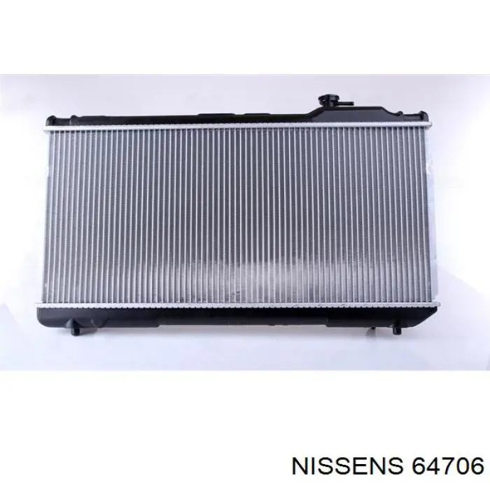 Radiador refrigeración del motor 64706 Nissens