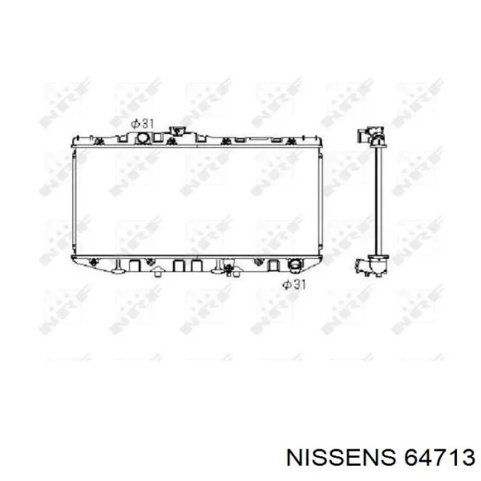 64713 Nissens радиатор