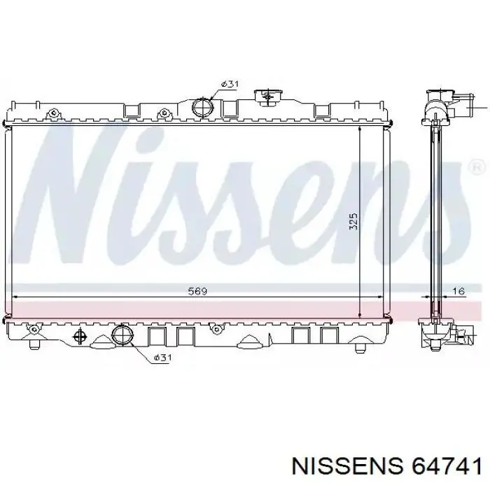 64741 Nissens радиатор