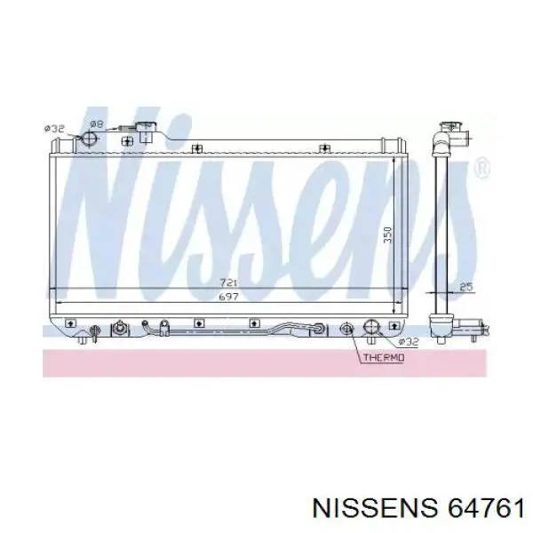 64761 Nissens радиатор