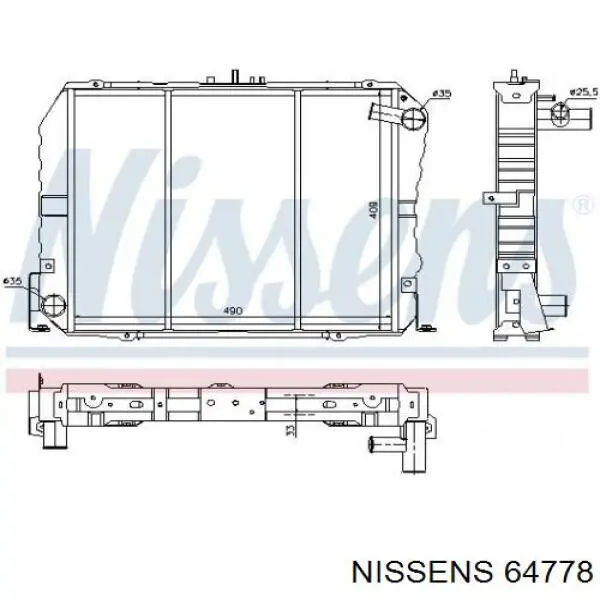 Радиатор охлаждения NRF 513962