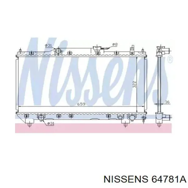 64781A Nissens радиатор