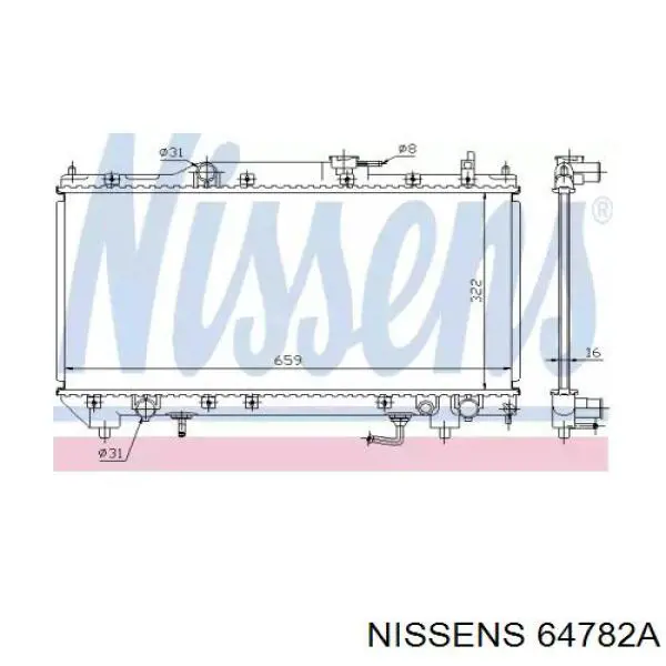 64782A Nissens радиатор