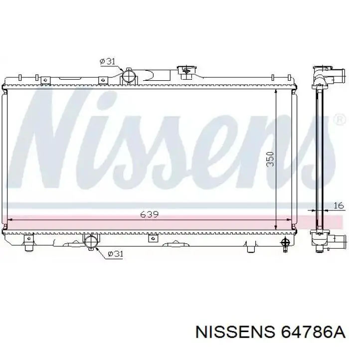 64786A Nissens радиатор