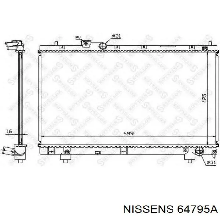 64795A Nissens радиатор