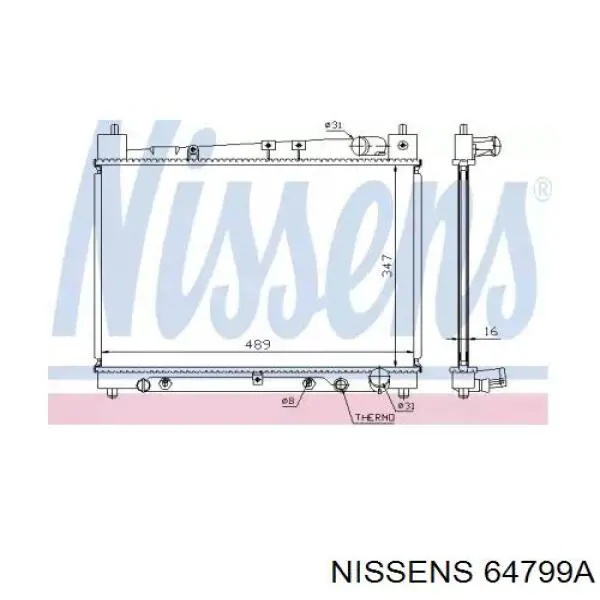 64799A Nissens радиатор
