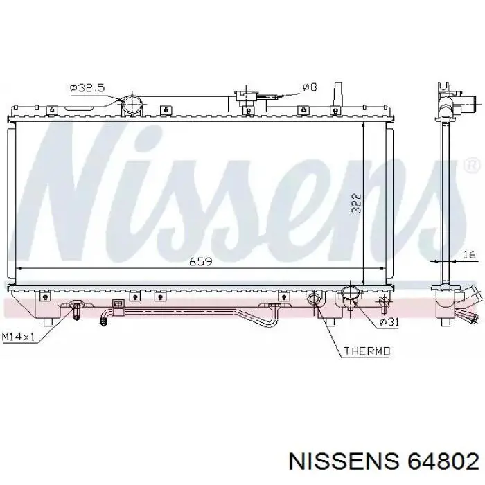 64802 Nissens радиатор