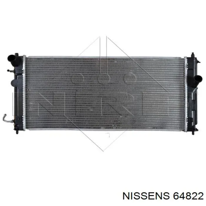 Radiador refrigeración del motor 64822 Nissens