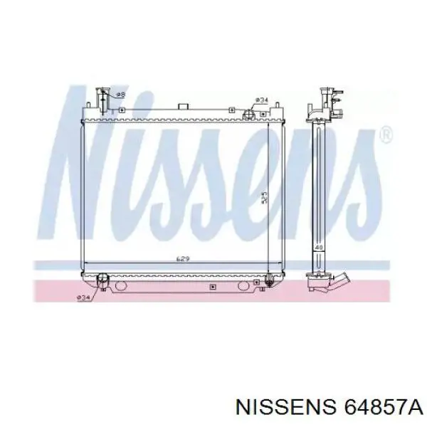 64857A Nissens радиатор