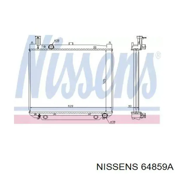 Радиатор 64859A Nissens