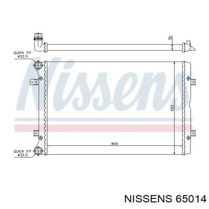 65014 Nissens радиатор