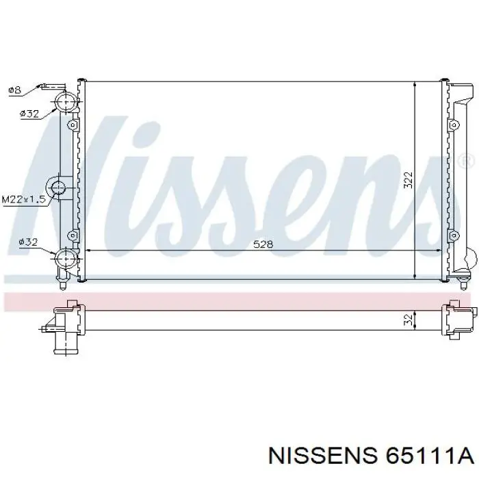 Радиатор 65111A Nissens