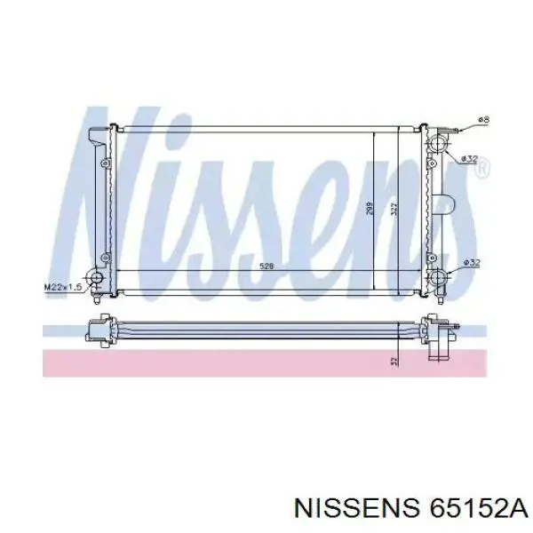 65152A Nissens радиатор