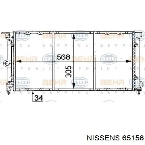 Радиатор 65156 Nissens