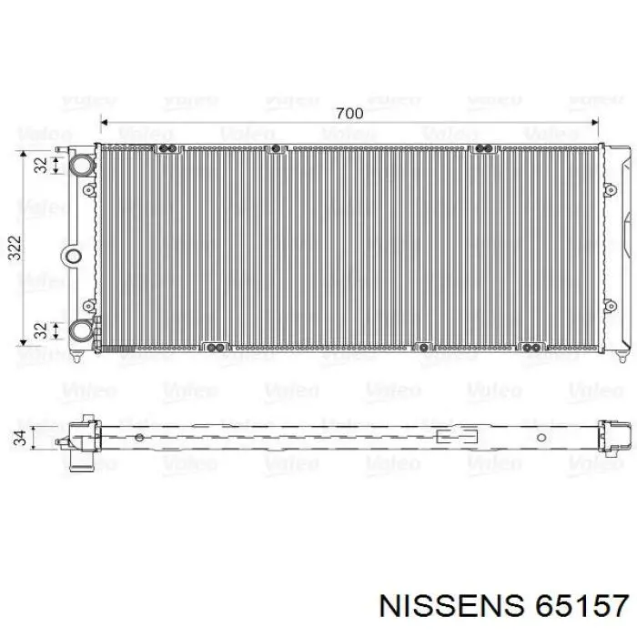 Радиатор 65157 Nissens