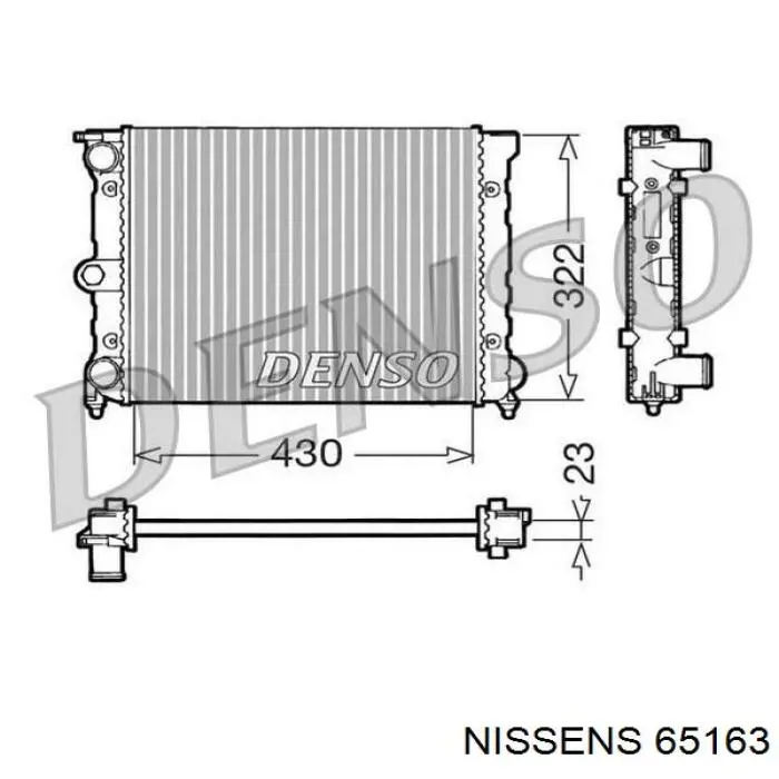 Радиатор 65163 Nissens