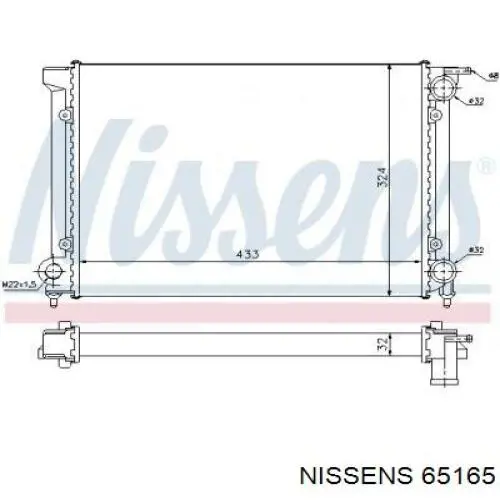 Радиатор 65165 Nissens