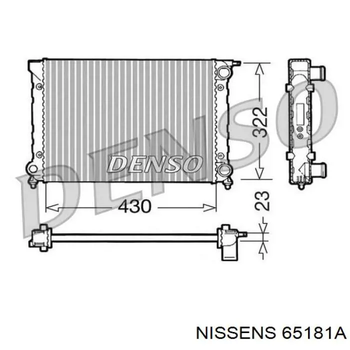 Радиатор 65181A Nissens