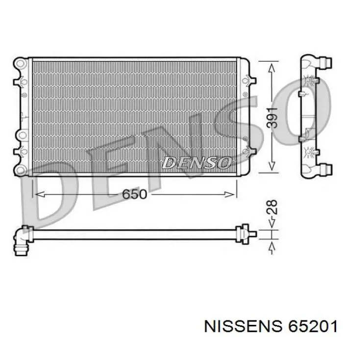 Радиатор 65201 Nissens