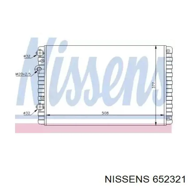 652321 Nissens радиатор