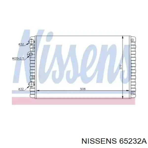 Радиатор 65232A Nissens