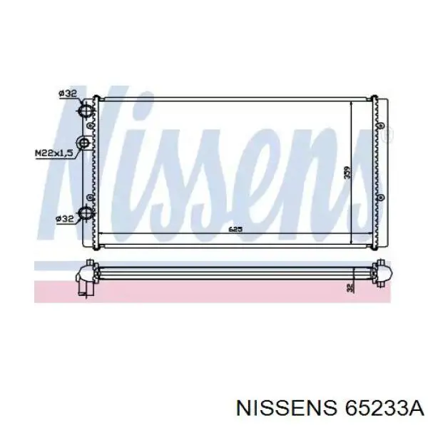 65233A Nissens радиатор