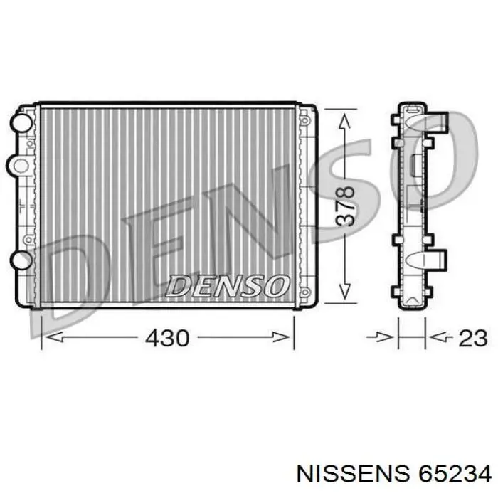 Радиатор 65234 Nissens