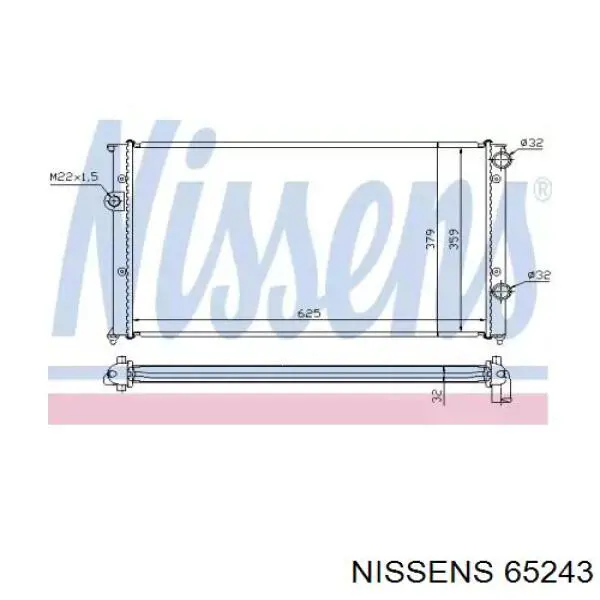 Радиатор 65243 Nissens
