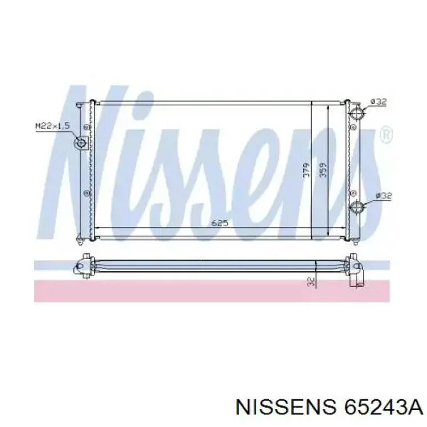 65243a Nissens радиатор
