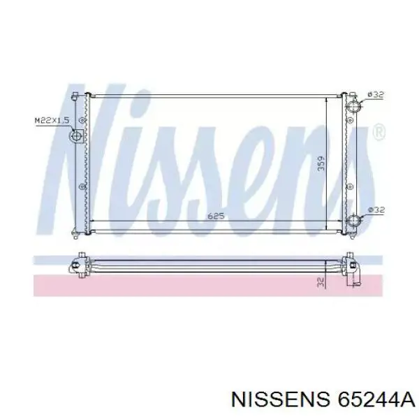 Радиатор 65244A Nissens