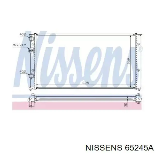 65245A Nissens радиатор