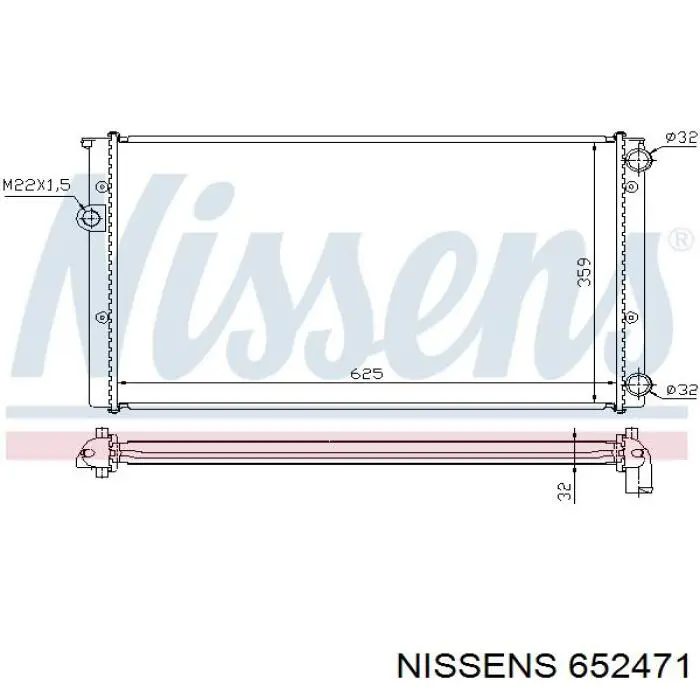 Радиатор 652471 Nissens