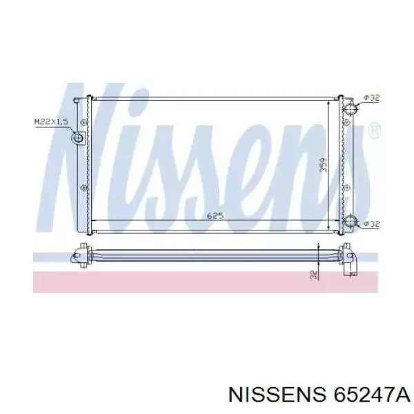 Радиатор 65247A Nissens