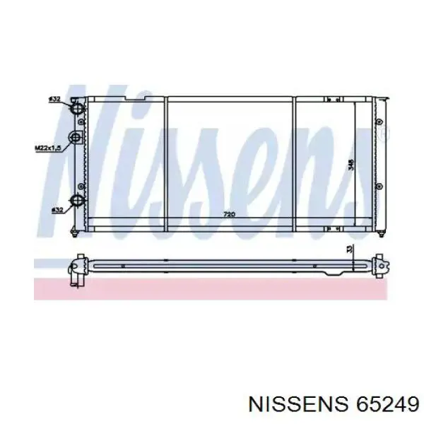 Радиатор 65249 Nissens